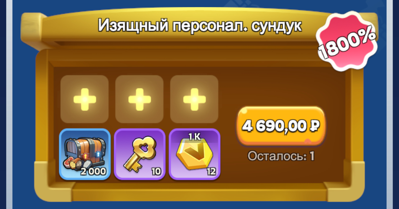 Изящный персонал. сундук