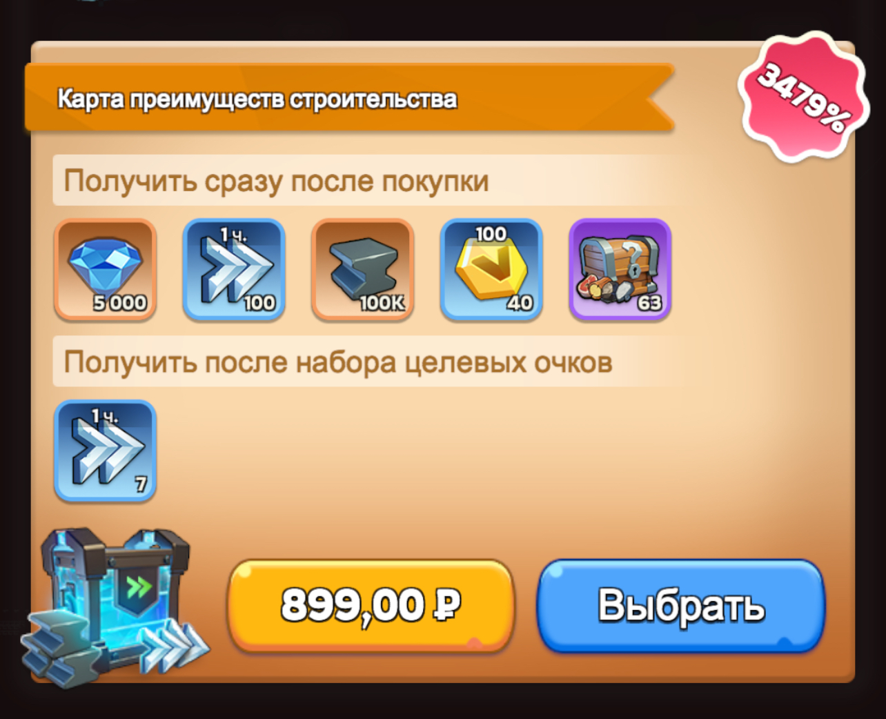 Карта преимуществ строительства